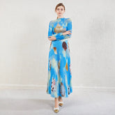 Plissé Shell Print 2-Piece Skirt Set